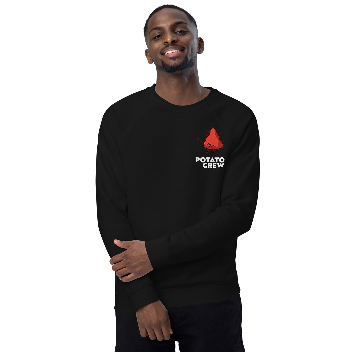 Red Stone Master - Unisex organic raglan sweatshirt