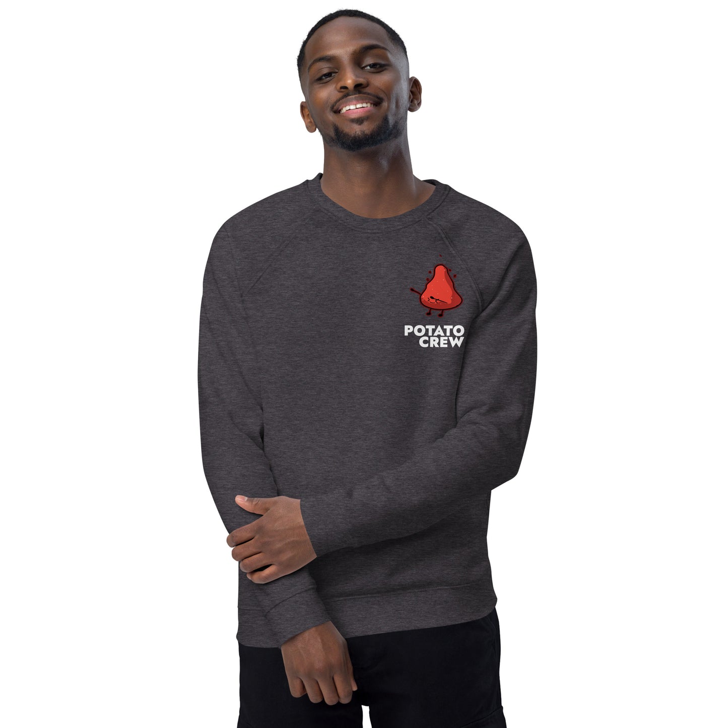 Red Stone Master - Unisex organic raglan sweatshirt