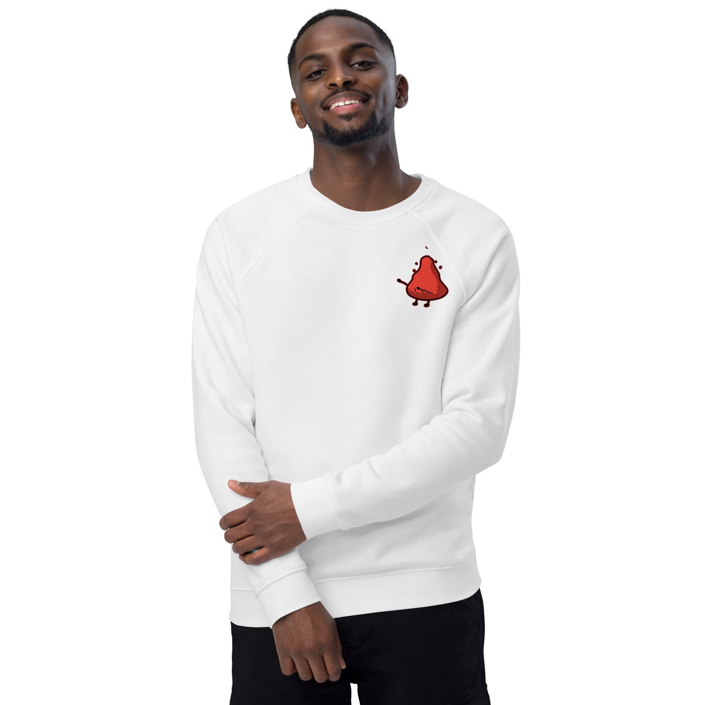 Red Stone Master - Unisex organic raglan sweatshirt