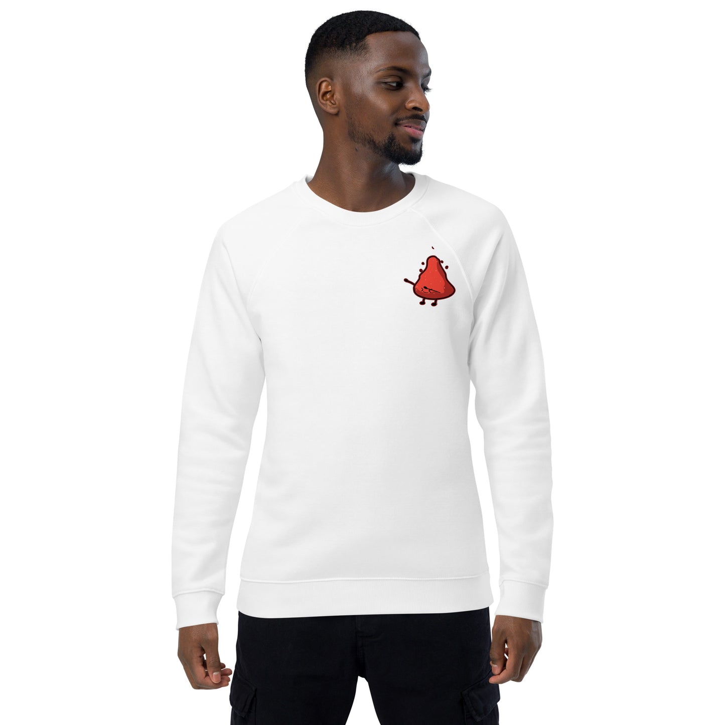 Red Stone Master - Unisex organic raglan sweatshirt